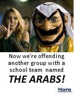 At California's Coachella Valley high school, the Arab mascot has existed since the 1920s to recognize the desert region's reliance on date farming.